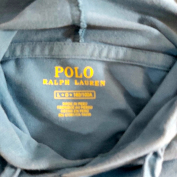 Polo Ralph Lauren thin hoodie blue large - Picture 3 of 4